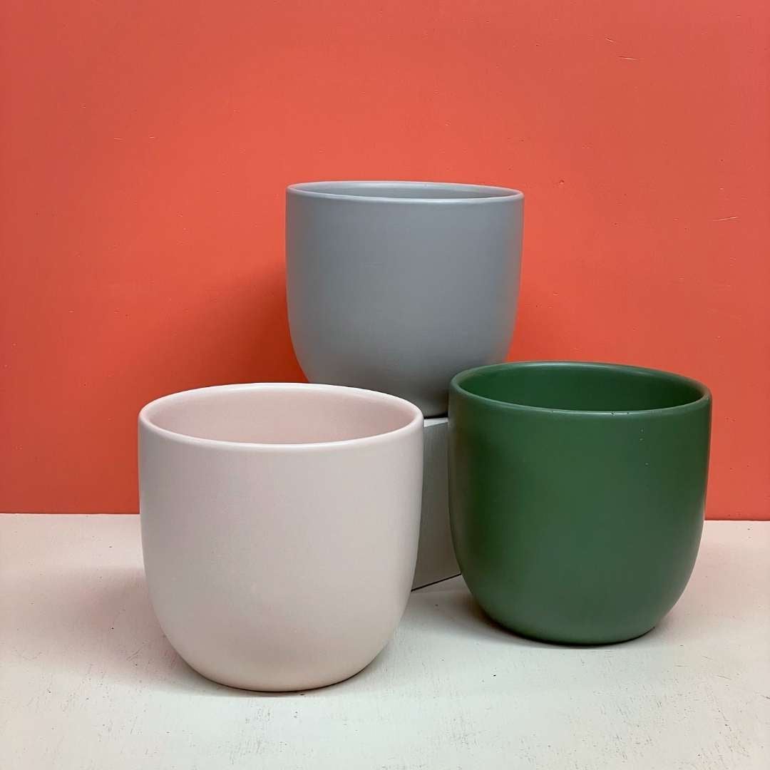 Ceramic Planters Pots, Ceramic Pots for Plants - Peach & Pebble